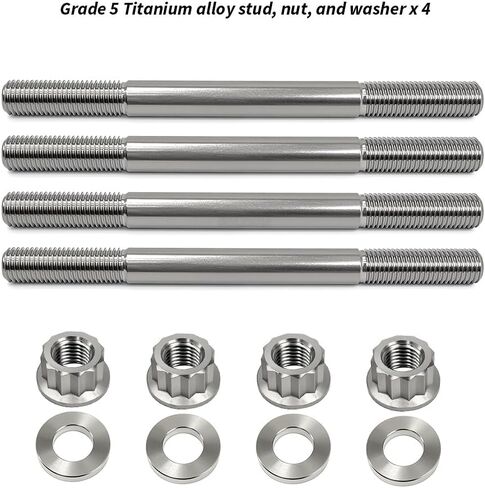 Titanium Cylinder Studs Cases Stud Kit For Yamaha Grizzly 660 Raptor 660R Rhino 660 OEM#90105-10650-00 90105-10649-00 in Saudi Arabia