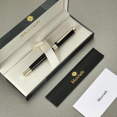 Blue Lacquer Rollerball Pen - Stunning Luxury Pen, 24K Gold Plating, Schmidt Refill, Precision Flow Ink, Fancy Roller Ball Gift Set for Men & Women, Professional, Executive Office, Nice Pens in Saudi Arabia