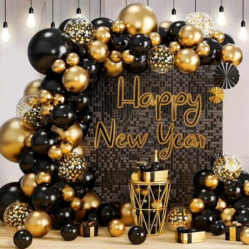 174 قطعة من بالونات عيد ميلاد الأولاد مختلفة الحجم الأزرق ماكارون مجموعة إكليل بالونات داكنة وبيبي بلو كروم بيضاء لتزيين حفلات استقبال المولود وحفلات الزفاف in Kuwait