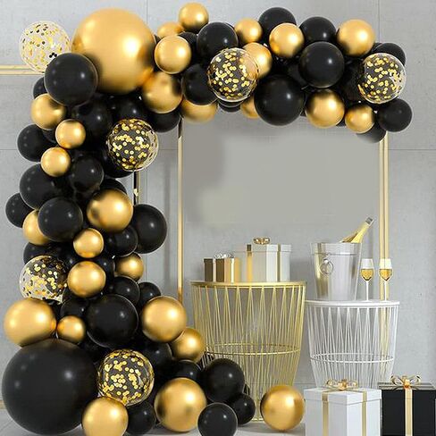 174 قطعة من بالونات عيد ميلاد الأولاد مختلفة الحجم الأزرق ماكارون مجموعة إكليل بالونات داكنة وبيبي بلو كروم بيضاء لتزيين حفلات استقبال المولود وحفلات الزفاف in Kuwait