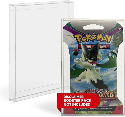 جراب بطاقات التداول من إيفورترو متوافق مع بوكيمون بعبوة واحدة معززة، ماجيك، Yu-Gi-Oh - 0.35 مم حامل بطاقات بوكيمون بلاستيكي سميك لبطاقات التجميع (عبوة من 10 قطع) in Kuwait