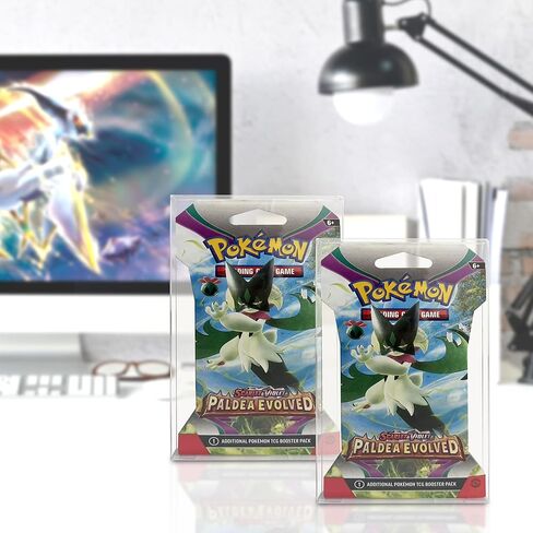 جراب بطاقات التداول من إيفورترو متوافق مع بوكيمون بعبوة واحدة معززة، ماجيك، Yu-Gi-Oh - 0.35 مم حامل بطاقات بوكيمون بلاستيكي سميك لبطاقات التجميع (عبوة من 10 قطع) in Kuwait