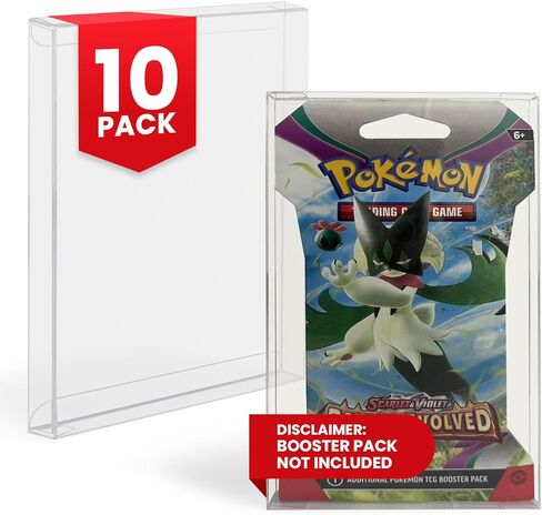 جراب بطاقات التداول من إيفورترو متوافق مع بوكيمون بعبوة واحدة معززة، ماجيك، Yu-Gi-Oh - 0.35 مم حامل بطاقات بوكيمون بلاستيكي سميك لبطاقات التجميع (عبوة من 10 قطع) in Kuwait