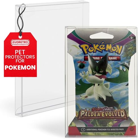 جراب بطاقات التداول من إيفورترو متوافق مع بوكيمون بعبوة واحدة معززة، ماجيك، Yu-Gi-Oh - 0.35 مم حامل بطاقات بوكيمون بلاستيكي سميك لبطاقات التجميع (عبوة من 10 قطع) in Kuwait