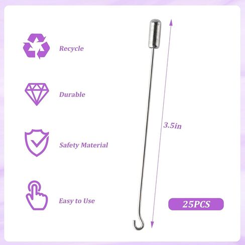 25 PCS Hat Pins for Women to Keep Hat in Place, Brooch Pins Stick, Jewelry Making Accessories, for Women DIY Crafts Caps and Fitted Hats in Saudi Arabia