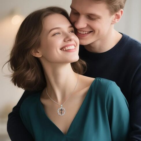 ZPMMPZ Anchor Necklaces 925 Sterling Silver Graduation Gifts Sailboat Necklaces Faith Hope Love Inspirational Crystal Sailor Necklaces Navigation New Beginnig Jewelry for The Person You Love Deeply in Kuwait