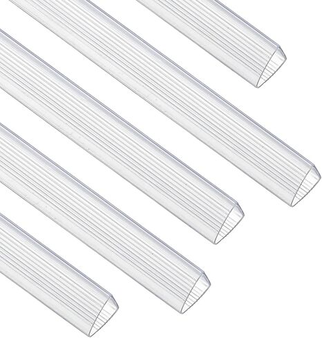 PATIKIL 10Pcs Binding Bars, 13x15mm Binding Bars Slide Grip 120 Sheets Capacity A4 Size Report Binder Presentation Binder for Study Office Report Cover Resume, Transparent White in Kuwait