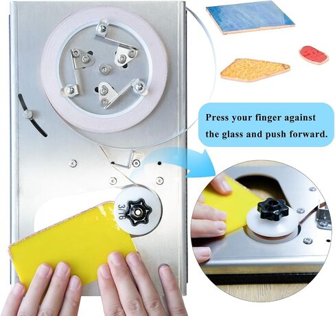 Table Foiler Tool for Stained Glass– Dispenses, Applies, and Crimps Foil, including 7/32", 3/16" and 1/4"wheels in Saudi Arabia