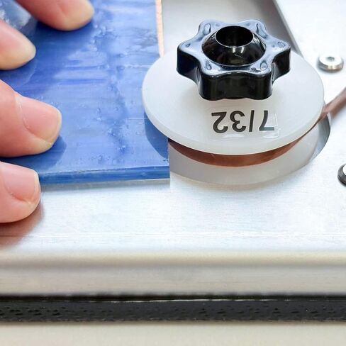 Table Foiler Tool for Stained Glass– Dispenses, Applies, and Crimps Foil, including 7/32", 3/16" and 1/4"wheels in Saudi Arabia