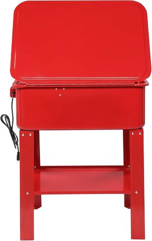 AutoForever 20 Gallon Automotive Parts Washer Cleaner Cabinet Heavy Duty Electric Solvent Pump Red in Saudi Arabia