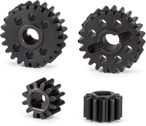 الفولاذ المعالج حرارياً 15T/20T 14T/21T 12T/23T مجموعة تروس البوابة تروس السرعة لـ 1/10 محوري كابرا F9 SCX10 III AR45 محور البوابة (12T 23T) in Kuwait