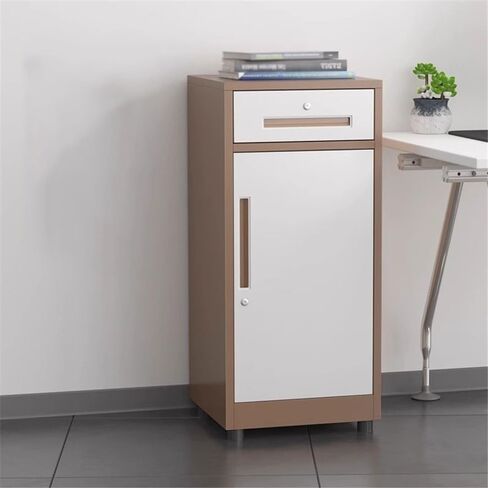 File Cabinets File Filing CabinetSteel Drawer CabinetOffice Multifunctional Storage CabinetUnder Desk with Locking Cabinet File Storage Cabinets(Brown) in Saudi Arabia