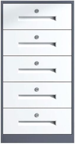 Steel Drawer Filing Cabinets for Home and Office, Multifunctional Storage Cabinet with Increased Capacity for Files and Data, File Storage Cabinets (White) in Saudi Arabia