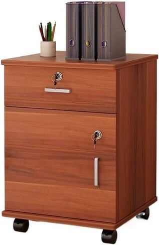 Simple Locking Mobile Low Cabinet Office File Folders with Drawer File Organizer File Storage Cabinets (Bruin) in Saudi Arabia