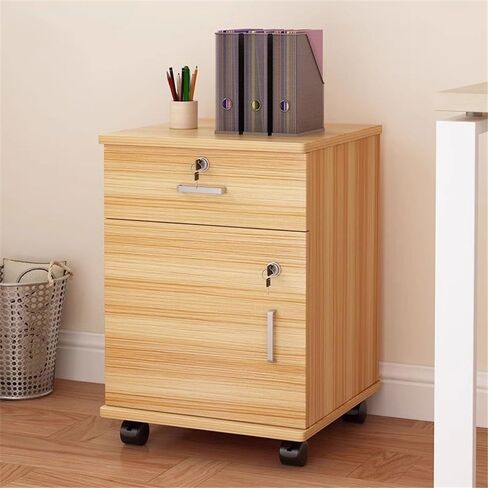 Simple Locking Mobile Low Cabinet Office File Folders with Drawer File Organizer File Storage Cabinets (Bruin) in Saudi Arabia