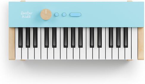 Kids Piano Keyboard, 32 Keys Digital Piano for Kids, Music Educational Instrument for Beginner, Mini Wood Keyboard Piano for Toddler, Light Blue in Saudi Arabia
