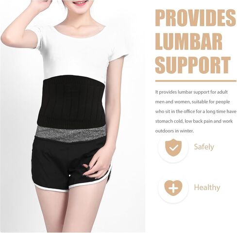 NOLITOY Waist Support Belt Thermal Girdle Reusable Household Daily Use Winter Supply Stomach Warmer Outdoor Protector in Saudi Arabia