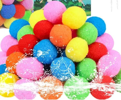Water Balloons Quick Fill Water Balloon Pools Party Multicolored Colored Water Balloons Splash Fun Summer Pools Party Outdoor Safety Water Bomb Fight (60 pack Balls) in Kuwait