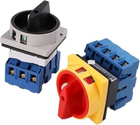 1PCS SFD11 SFD11-25A 32A 40A 63A 80A 100A Cam Switch Changeover Switch Rotary switch Load break Power Off Cut LW30-32(Black,4P,80A) in Saudi Arabia