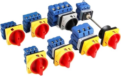 1PCS SFD11 SFD11-25A 32A 40A 63A 80A 100A Cam Switch Changeover Switch Rotary switch Load break Power Off Cut LW30-32(Black,4P,80A) in Saudi Arabia