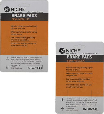 NICHE Front Left Right Brake Caliper Pad Set for 2009-2013 Polaris Ranger 500 700 1911632 1911631 1911349 in Saudi Arabia