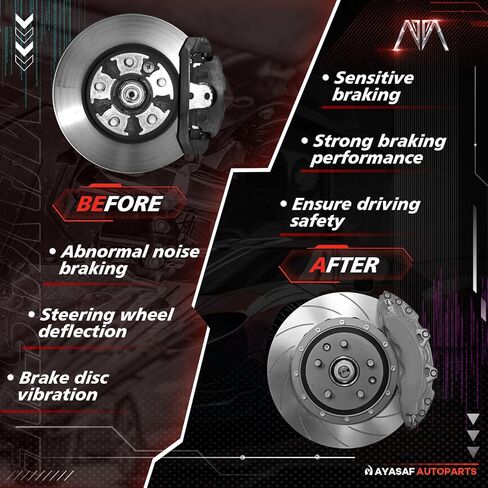 MAYASAF 18B5276+18B5277 Front Disc Brake Caliper Right+Left Caliper w/o Pads Fit for Ford 2009-2010 Escape, for Mercury 2009-2010 Mariner in Saudi Arabia