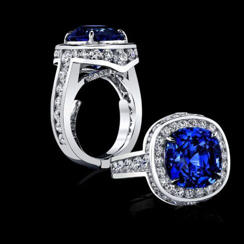 Vintage 925 Sterling SIRING Inlaid Sapphire Ring Setting Sapphire Ring 925 Aquamarine Gemstone Ring Wedding Jewelry Engagement Ring Aquamarine Jewelry Making Jewelry in Saudi Arabia