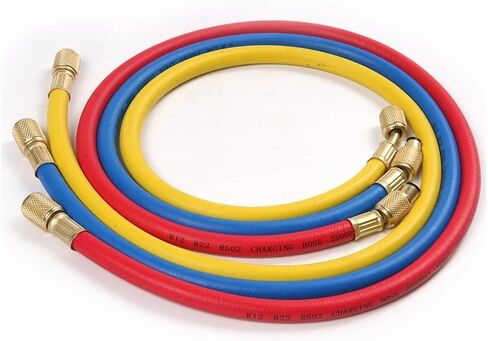 0.9M-1.8M AC شحن خرطوم أنبوب عدة تركيبات منخفضة الخسارة ل R134A R12 R22 مقياس مشعب تكييف الهواء المبرد (1.8M 3000psi) in Kuwait