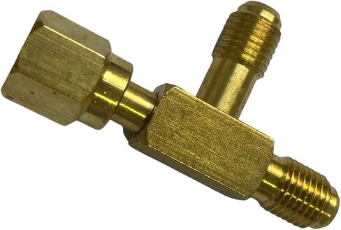 T Type Adapter Replacement for R134A R22 R407 R600 Add Gauge Vacuum Manifold Set Brass Adapter in Saudi Arabia