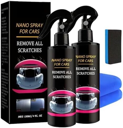 Peachloft Car Spray, Nano Car Scratch Repair Spray & Ceramic Shine Coating, All Cars & Surfaces (2PCS) in Saudi Arabia
