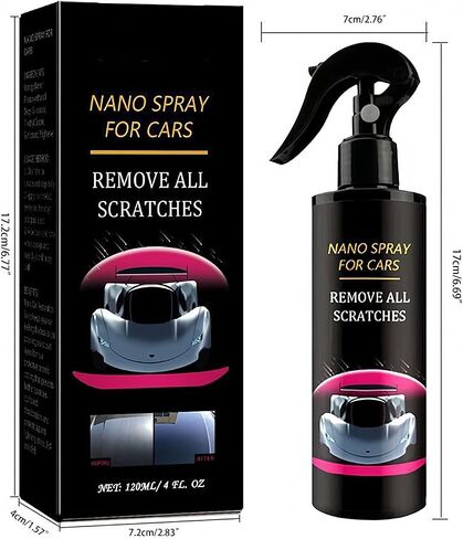 Peachloft Car Spray, Nano Car Scratch Repair Spray & Ceramic Shine Coating, All Cars & Surfaces (2PCS) in Saudi Arabia