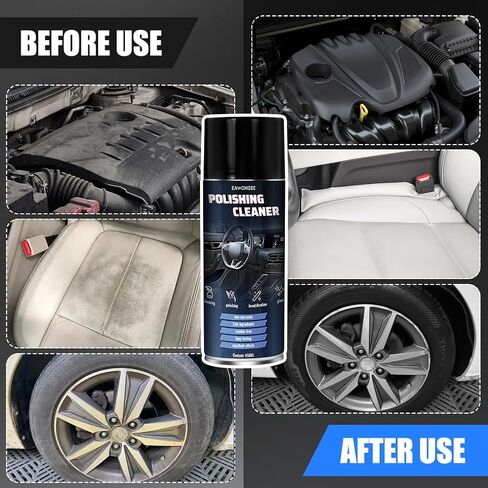EAWONGEE Interior Car Cleaner & Protectant, 450ml, Multi-Surface Polish for Plastic, Leather, Vinyl in Kuwait