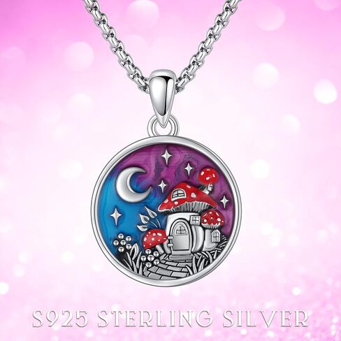 YueYuan Halloween Necklace Sterling Silver Bat Pendant Necklace Animal Gothic Charm Black Skull Vampire Witch Jewelry Gifts for Men Women Girls in Kuwait