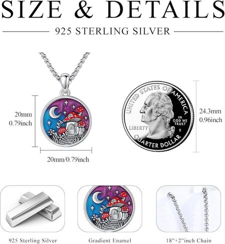 YueYuan Halloween Necklace Sterling Silver Bat Pendant Necklace Animal Gothic Charm Black Skull Vampire Witch Jewelry Gifts for Men Women Girls in Kuwait