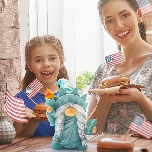Hodao 3 Pcs Patriotic Gnomes Decorations USA Stars and Stripes Elf Gifts Handmade Gnomes Ornaments Home Decorations USA Election Gnomes Figurines National Day Memorial Day Ornaments Decor in Kuwait