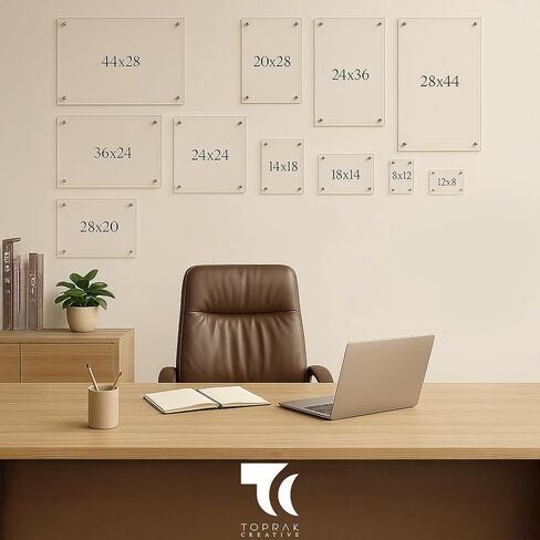 Customized Family Acrylic Wall Planner – Personalized Dry Erase Weekly Calendar with Menu, Shopping, and To-Do Sections – Modern Clear Acrylic Organizer for Home & Office in Saudi Arabia
