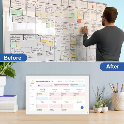 شاشة لمس تقويم حائط رقمية مقاس 15.6 بوصة، مخطط مهام، IPS FHD، مخطط حائط، جداول عائلية ذكية، حامل على الحائط، تدوير تلقائي، منظم حائط، أعياد ميلاد الأطفال أو الآباء، عيد الميلاد in Kuwait