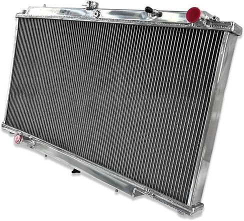 مشعاع ألومنيوم 3 صف متوافق مع 1997-2009 نيسان باترول/سفاري Y61 2.8L/3.0L/4.2L RD28 ZD30 td42T 4 Cyl 6 Cyl (مشعاع ألومنيوم) in Kuwait