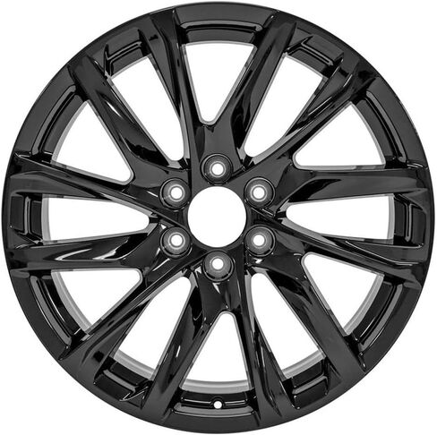 22x9 Alloy Black Wheel Rim | Replica Wheel | 139.7mm Bolt Pattern 28mm Offset 6-Hole Alloy | compatible with 2021-2025 Cadillac Escalade in Saudi Arabia