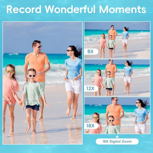 كاميرا Maxmango D70 4K الرقمية تحت الماء - كاميرا مقاومة للماء بدقة 48 ميجابكسل 10 أقدام للغطس - كاميرا سيلفي مدمجة قابلة للطفو ذات شاشة مزدوجة مع بطاقة 32 جيجابايت - كاميرا رقمية للتركيز التلقائي والتقاط الصور - أرجواني in Kuwait