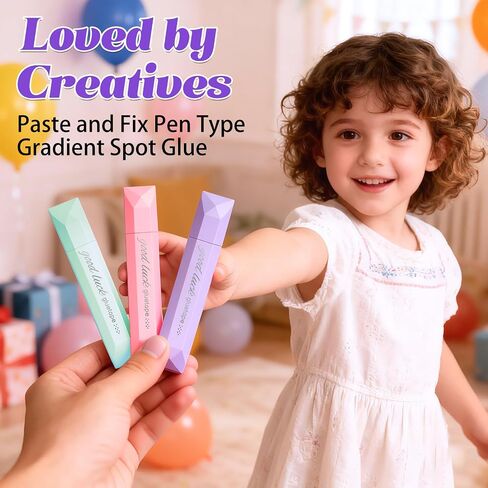 4PCS Double Sided Tape Pen, Strong Double Sided Tape Pens, New Gradient Color Double Side Tape Roller for Gift Wrapping, Junk Journals, Essential Scrapbooking Supplies, School Office (Green) in Saudi Arabia