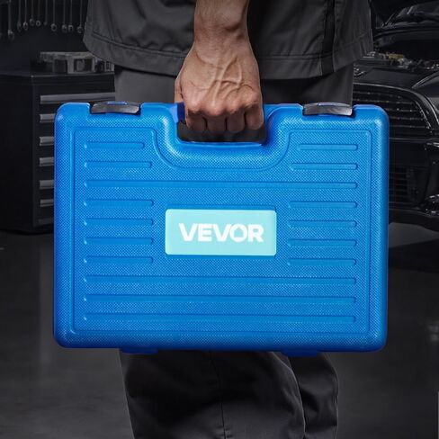 VEVOR 10 قطع من مكبس وصلات الكرة و24 قطعة من مجموعة سائق السباق والختم مع 13 جلبة وإطار على شكل حرف C وأكمام، طقم ضغط محمل 2 في 1، مجموعة تركيب إزالة شديدة التحمل in Kuwait