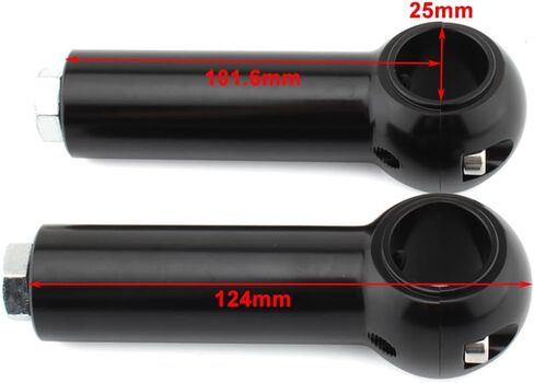 FSFY Chrome Aluminum 4" Handlebar Clamp Riser Rise Bar for HARLEY DAVIDSON Cruisers Choppers in Saudi Arabia
