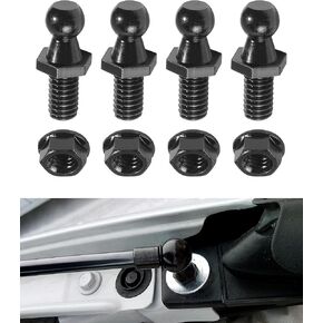 4PCS 10mm Ball Stud,Car Accessories Spring Strut Studs with Hardware Lock Nuts Washers,Universal Strut Mounting Kit,Used to Gas Struts Lift Supports,Suitable for Most Cars,Trucks,SUVs (Silver) in Kuwait