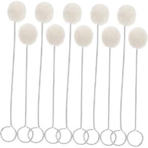 HOMSFOU 40Pcs Wool Daubers for Care and Dyeing Convenient Applicators for DIY Projects Home Use and Commercial Tasks Refillable Roller Ball Design for Efficient Polishing in Kuwait