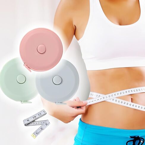 شريط قياس مزدوج مقاس 60 بوصة - أشرطة قياس مرنة ومتينة للجسم والنسيج للخياطة والخياطة والاستخدام الحرفي (60 بوصة، أخضر، 2) in Saudi Arabia