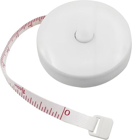 [2 Pack] Soft Tape Measure Retractable Measuring for Body Fabric Sewing Tailor Cloth Knitting Craft Weight Loss Measurements, Black & White in Saudi Arabia