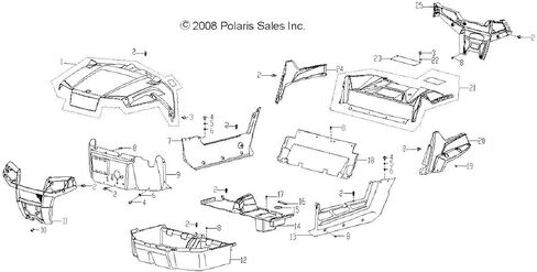 Polaris 0454284-619 لوحة صندوق الجانب الأيمن الخلفي الأزرق RZR EFI 170 in Saudi Arabia