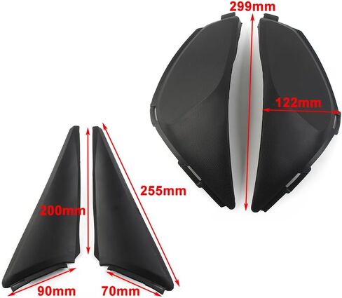 CNxinn10 Motorbike Gas Tank Side Cover Cowl Panel Fairing Kit Trim ABS Plastic for HONDA CBR1000RR 2008 2009 2010 2011, Matte Black in Saudi Arabia