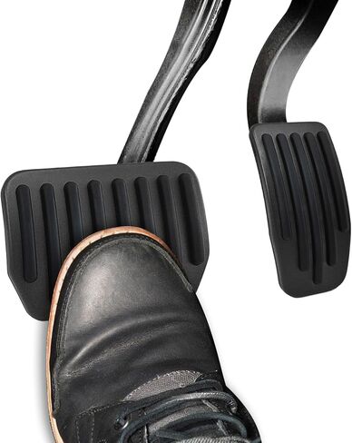 Foot Pedal Pads Set, Brake Pedal Cover, Aluminum Vehicle Brake and Accelerator Pedals Covers, Car Interior Accessories Anti-Slip Vehicle Foot Treadle Extenders Fit for Model 3 Model Y (Black) in Saudi Arabia